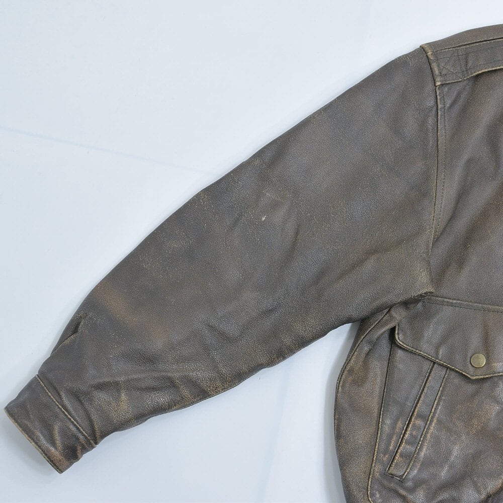 雰囲気系 90s～ TYPE A-2 レプリカ レザー フライトジャケット