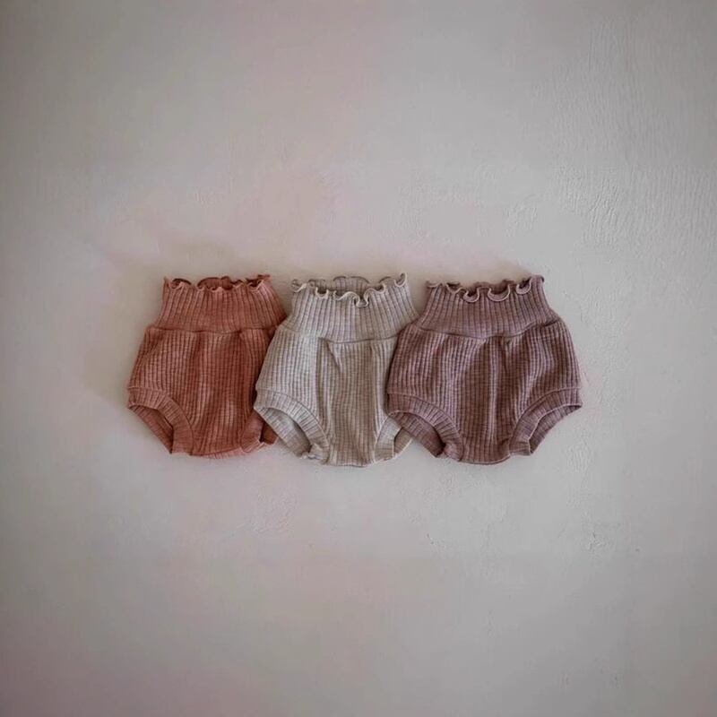 【BABY】韓国風 無地フリルブルマ