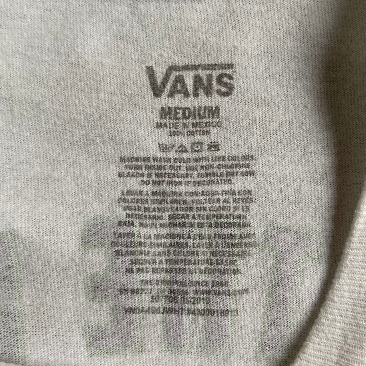 VANS バンズ キャラクター ワンポイントロゴ バックプリントTシャツ 
