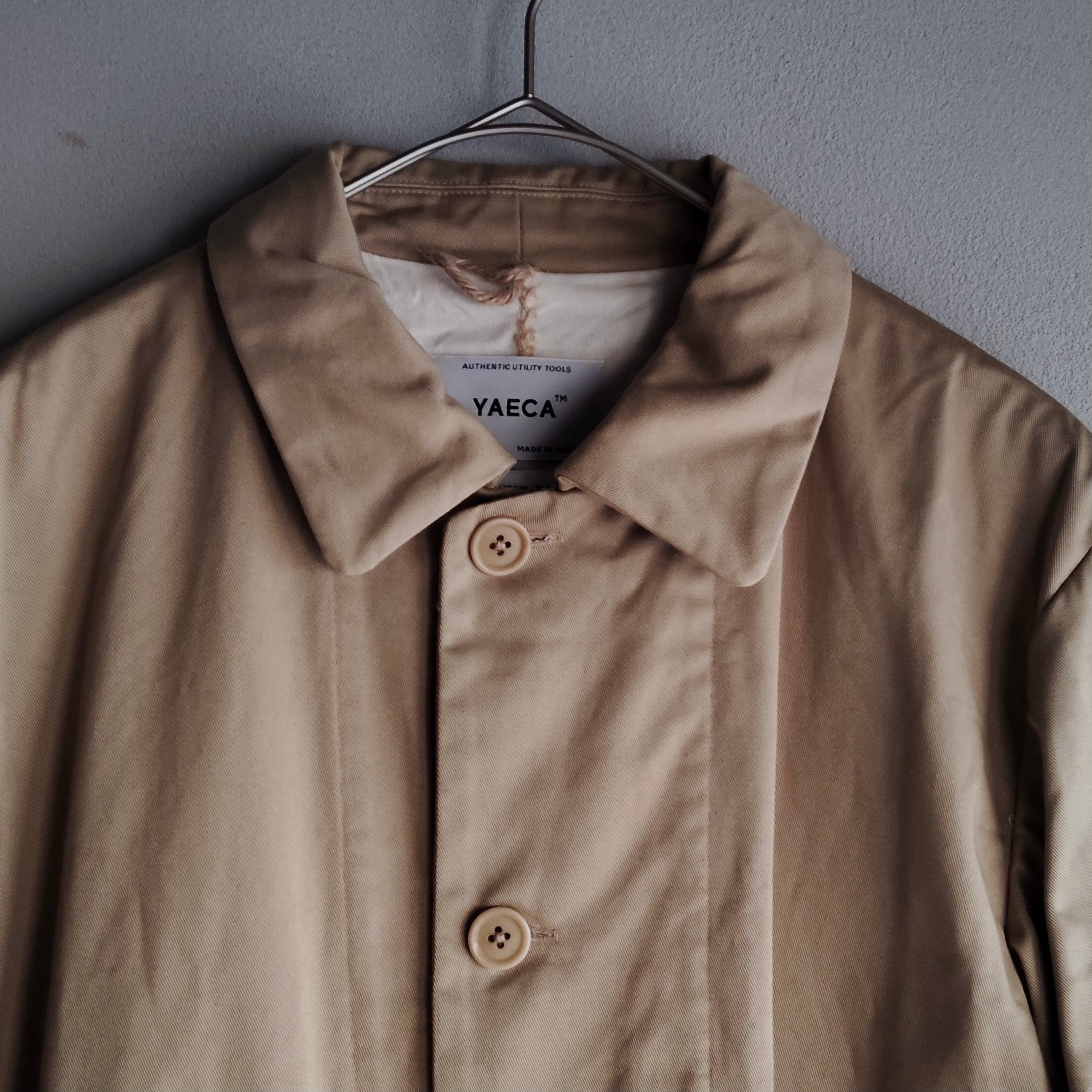 YAECA/ヤエカ Overcoat オーバーコート #94506 K.Khaki YAECA/ヤエカ Overcoat オーバーコート #94506 K.Khaki