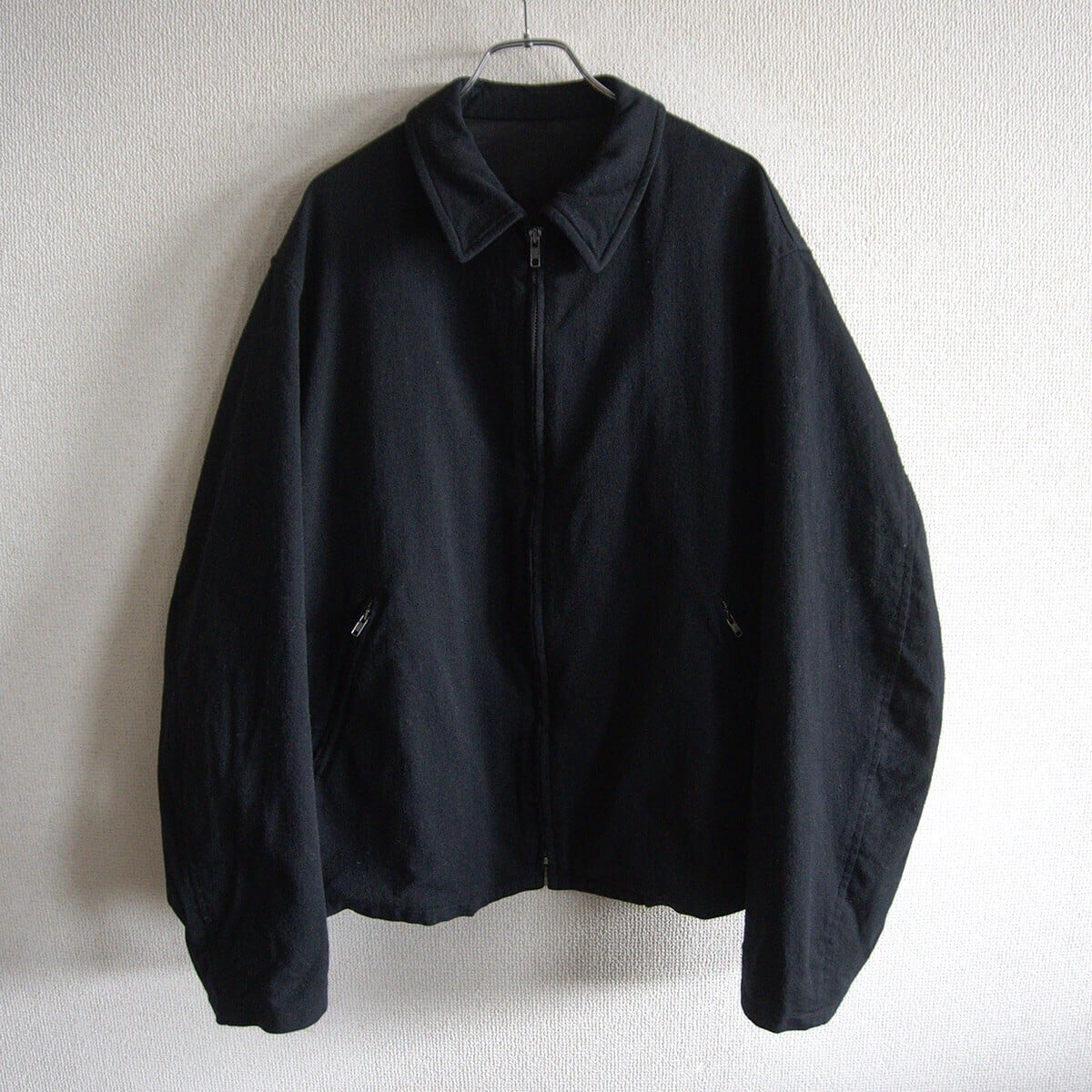 Y's for men ジップブルゾン　ウール 90S/アーカイブ】Y's for men【ウール ジップアップ ジャケット】L