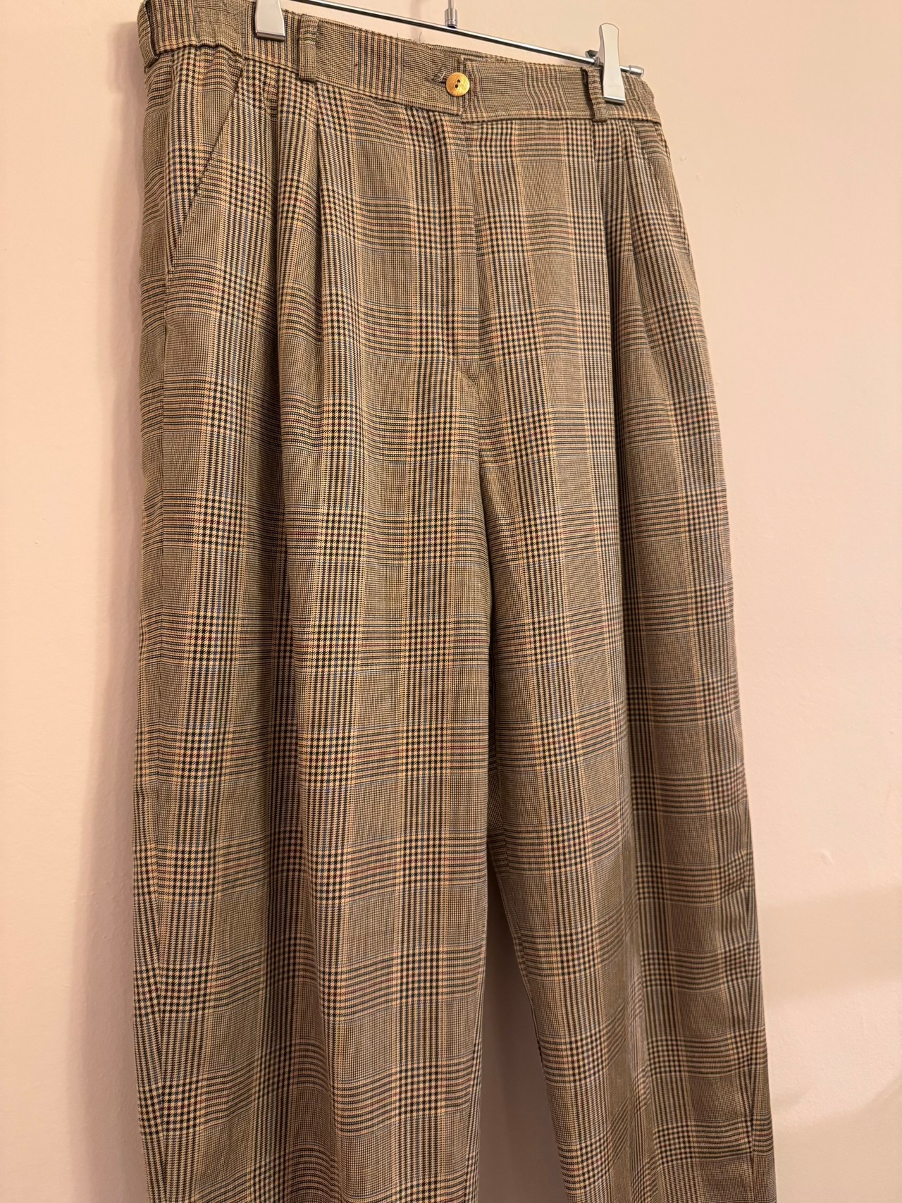 1980's MADELEINE Vintage West Germany チェックスラックスパンツ