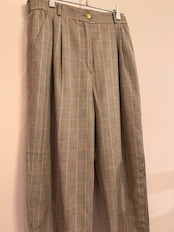 1980's MADELEINE Vintage West Germany チェックスラックスパンツ