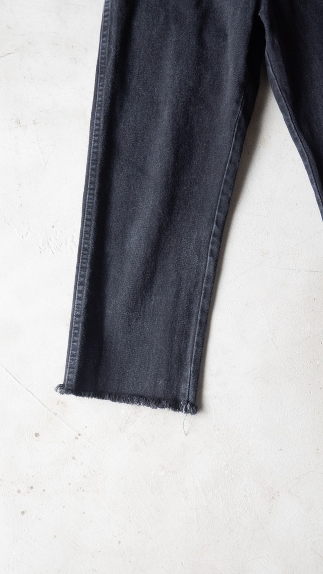 "Wrangler" 1990s Black denim cut-off pants