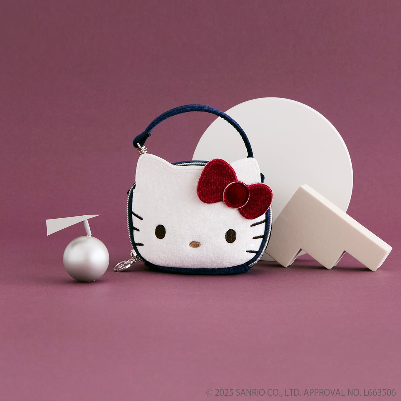 HELLO KITTY × BRILMY MINI ZUBORA COSME POUCH-VELOUR ver. | BRILMY
