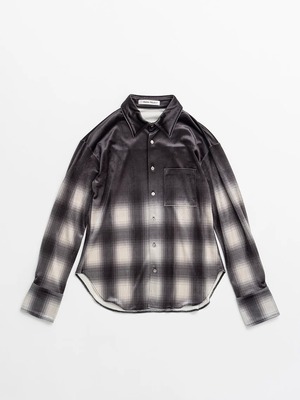 【26AW | WOMEN】PRANK PROJECT プランクプロジェクト / シャツ / Faded Check Velour Shirt 　31262315907