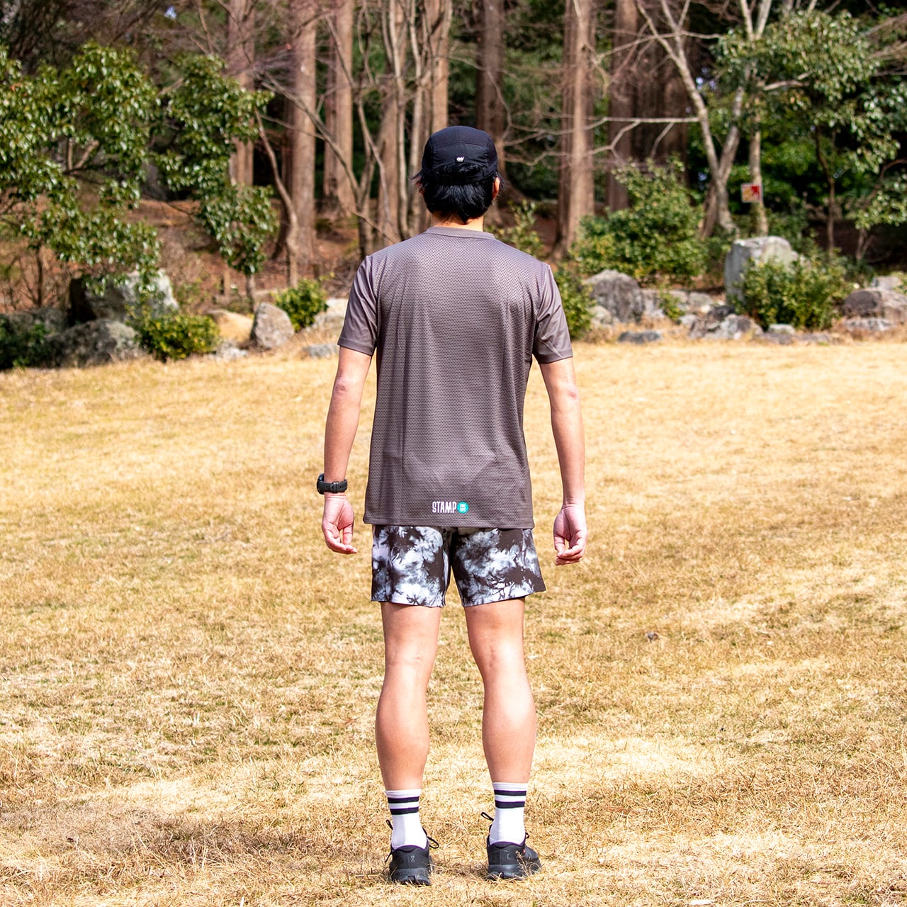 STAMPRUN&CO ランニングジャケット　Ｍサイズ STAMP GRAPHIC RUN TEE (MISTY MOUNTAIN) | STAMP Run&Co