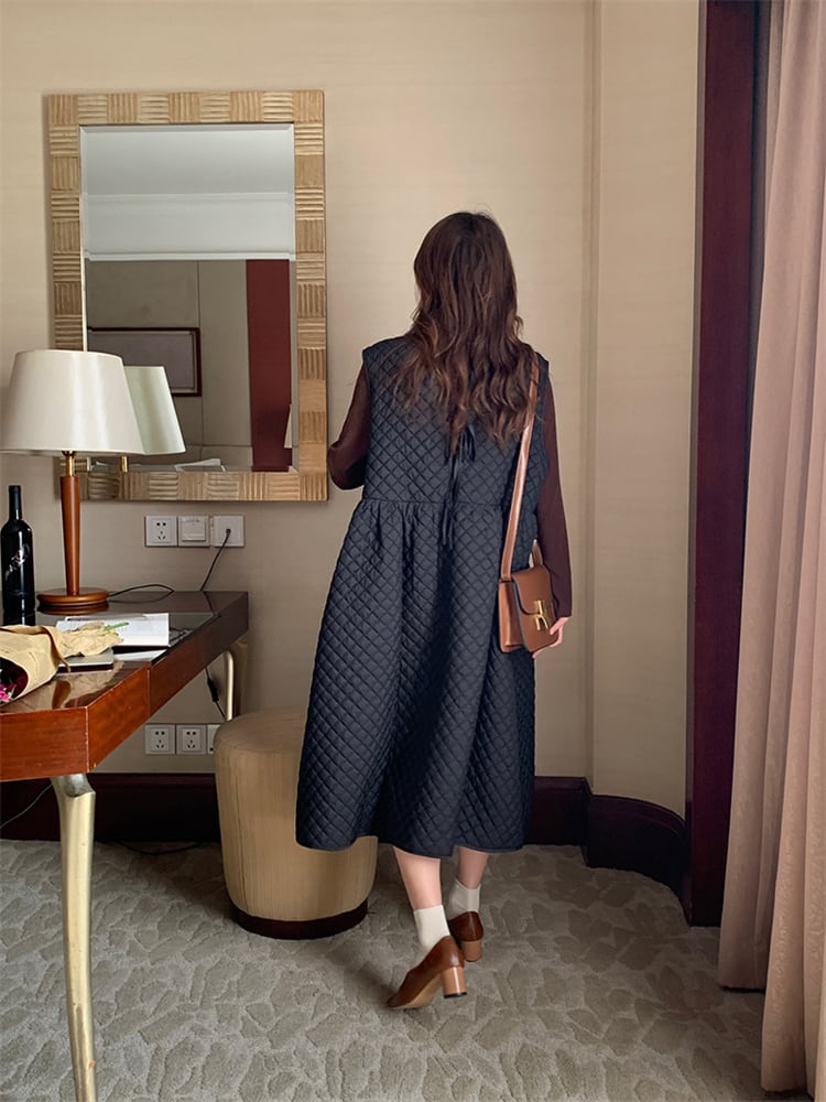 コーデを格上げ ロングスカート コットン服 ワンピース 冬 デザインセンス カジュアル 快適