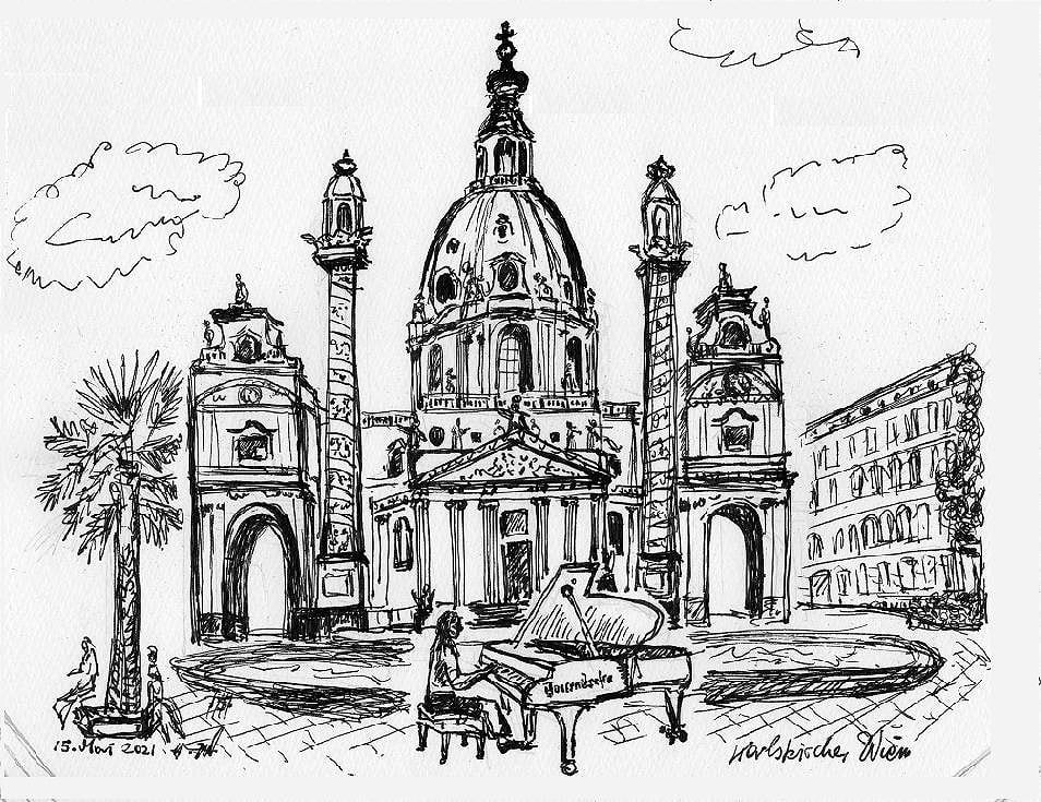 カールス教会-ウィーン- | karlskirche-wien-