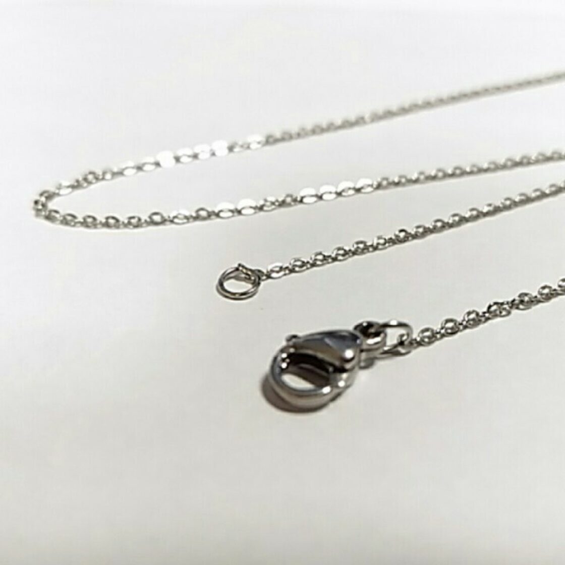 シルバーネックレス チェーンネックレス メンズ レディース 45cm 極細 