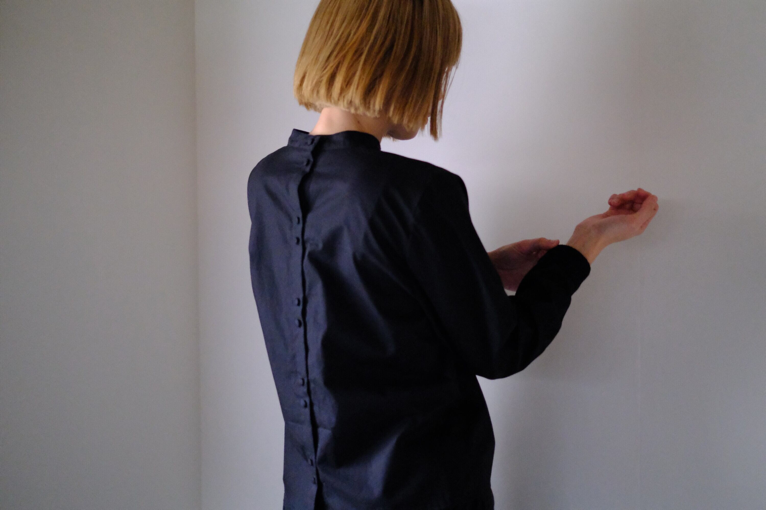 バックボタンブラウス CL-166