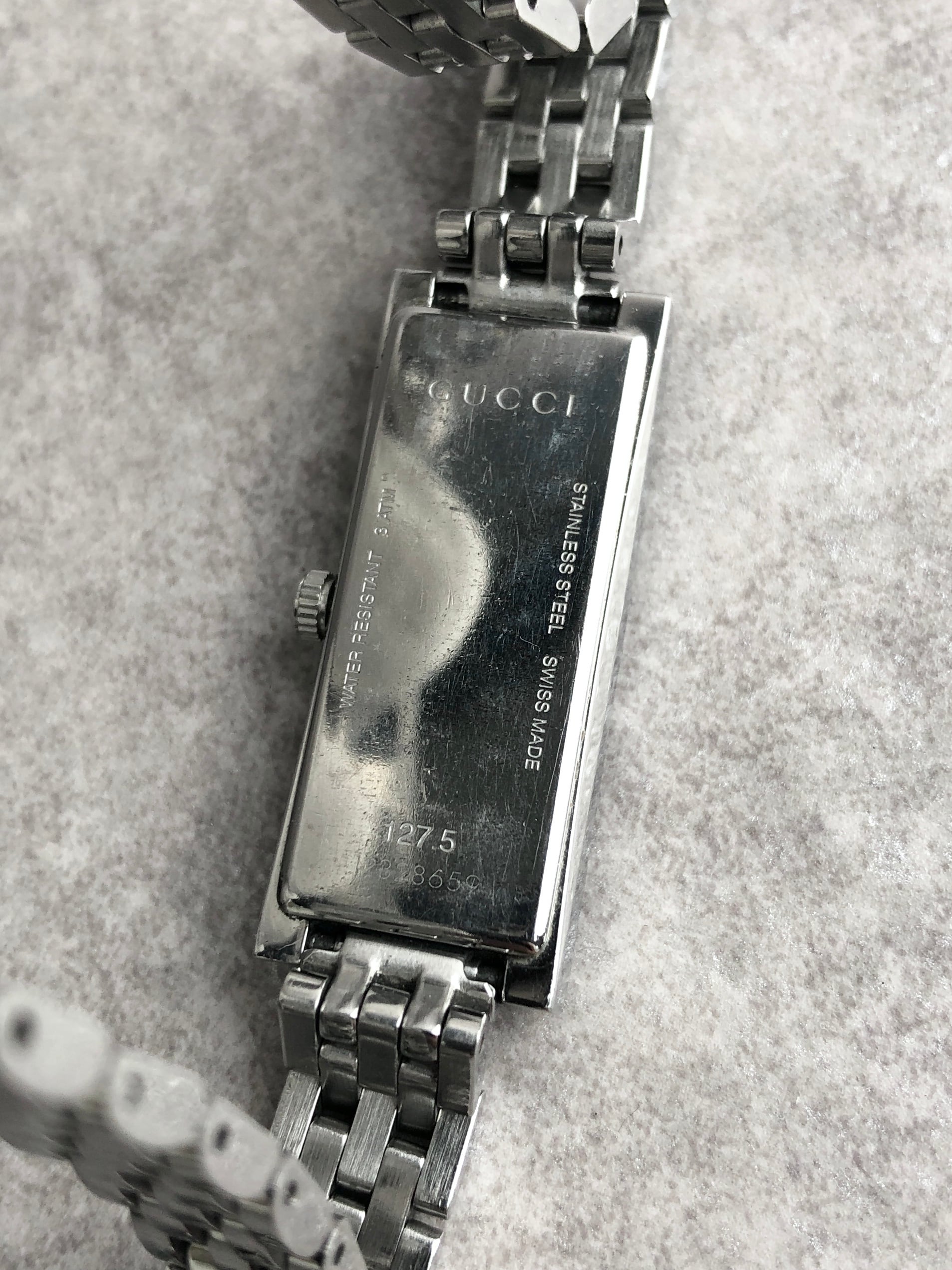 GUCCI グッチ 腕時計 シルバー スクエア ステンレススチール