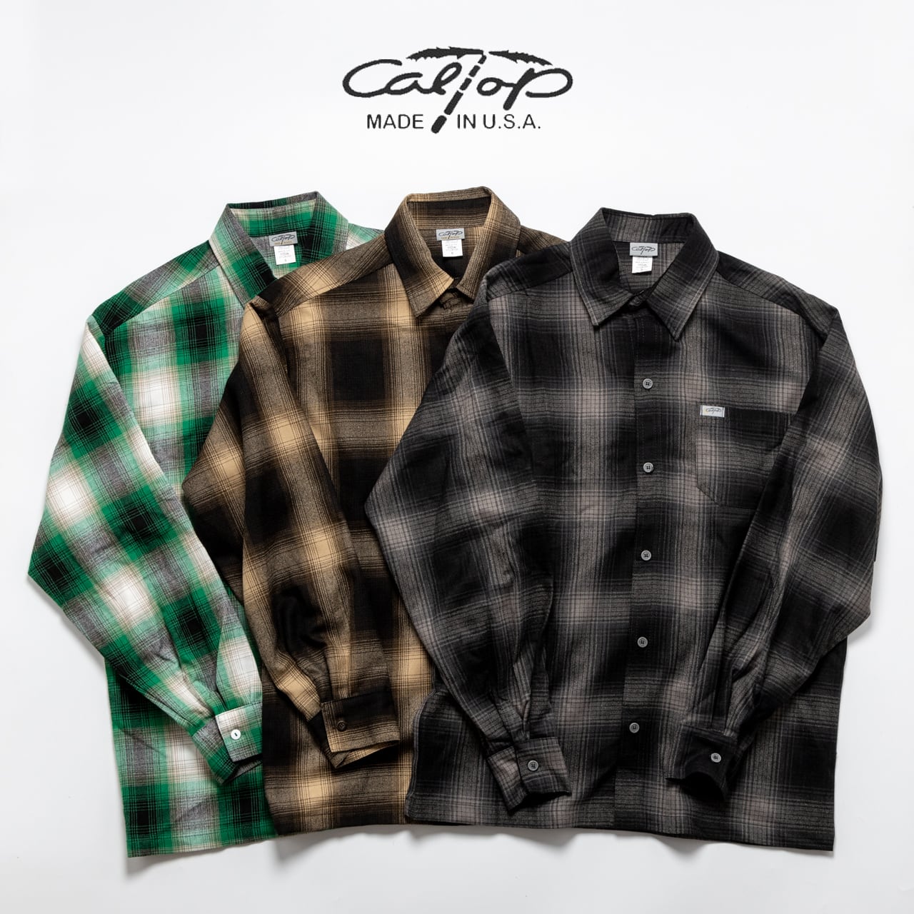Ombre Check L/S Shirts / Caltop | PEPS