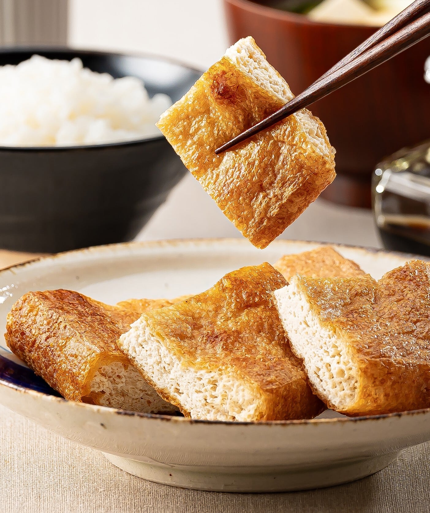 極厚手あげ（木箱1つに2枚入り） | 豆腐の取り寄せ・通販は京都 上田