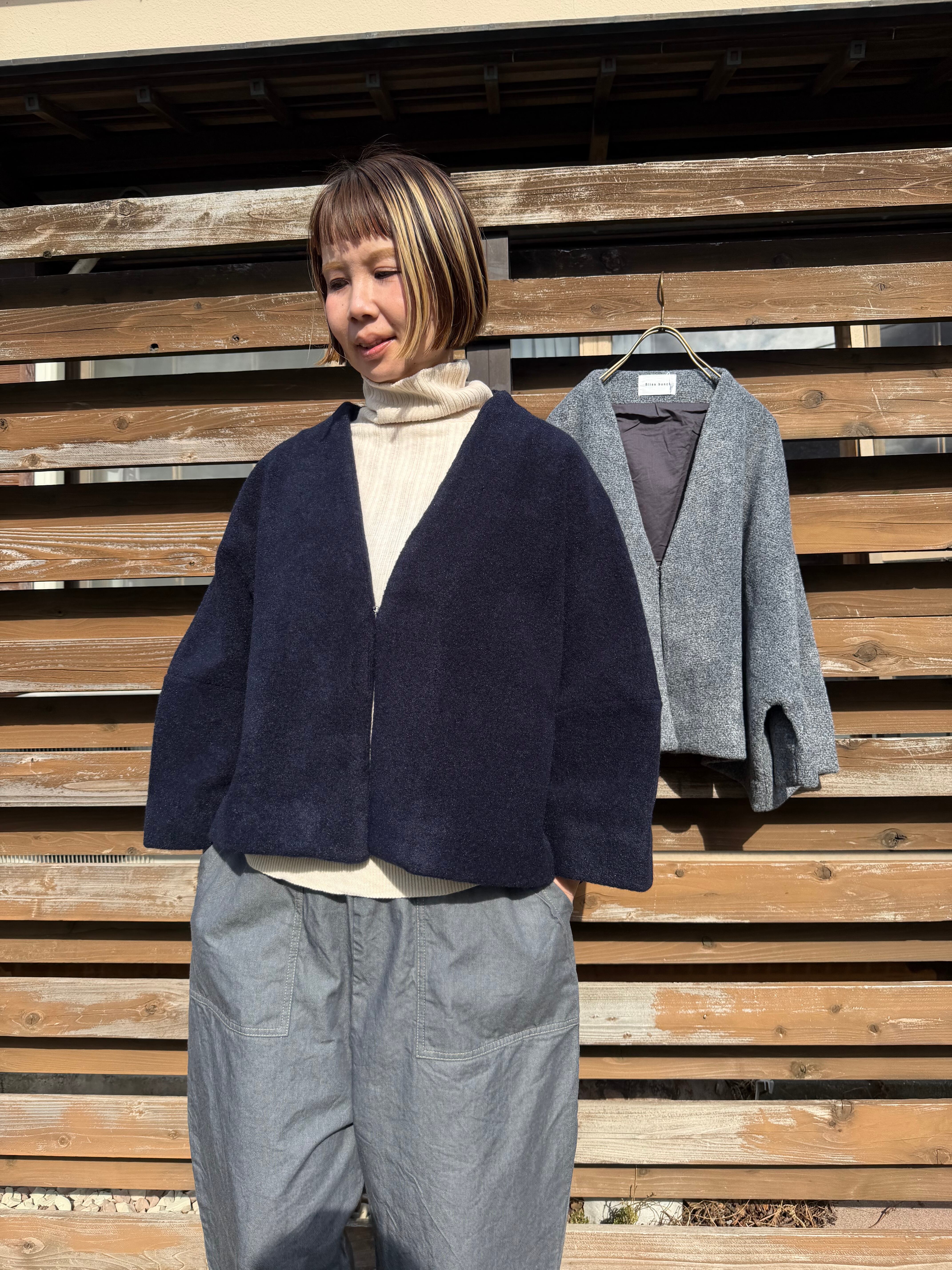 毛混ボアトッパージャケット/Blissbunch'25AW/K758-480 | WACKY