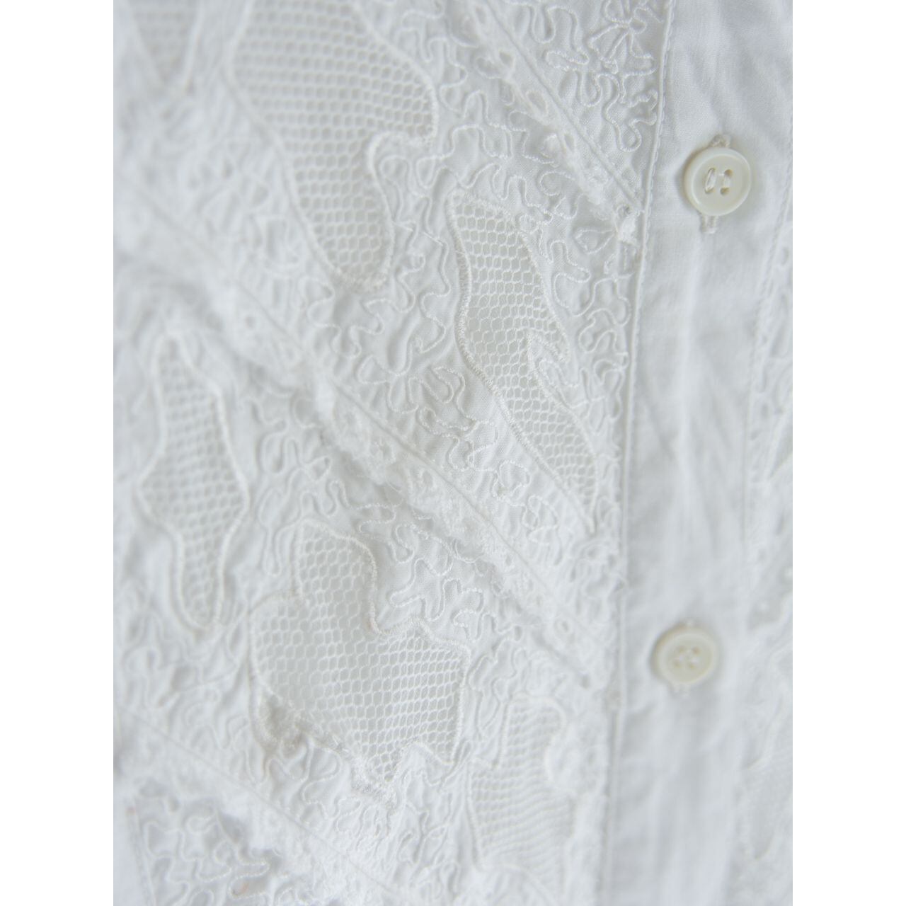 【Unknown brand】"REINE BAUMWOLLE" cotton lace blouse(コットンレースブラウス)1d