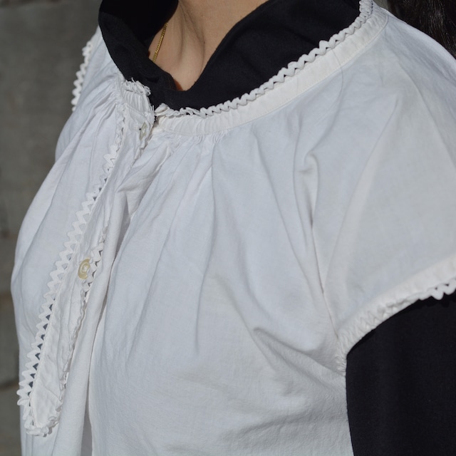 【MADE IN FRANCE】PAYSAN ヘンリーネックコットンワンピース "ROBE PAYSANNE D'ANTAN"