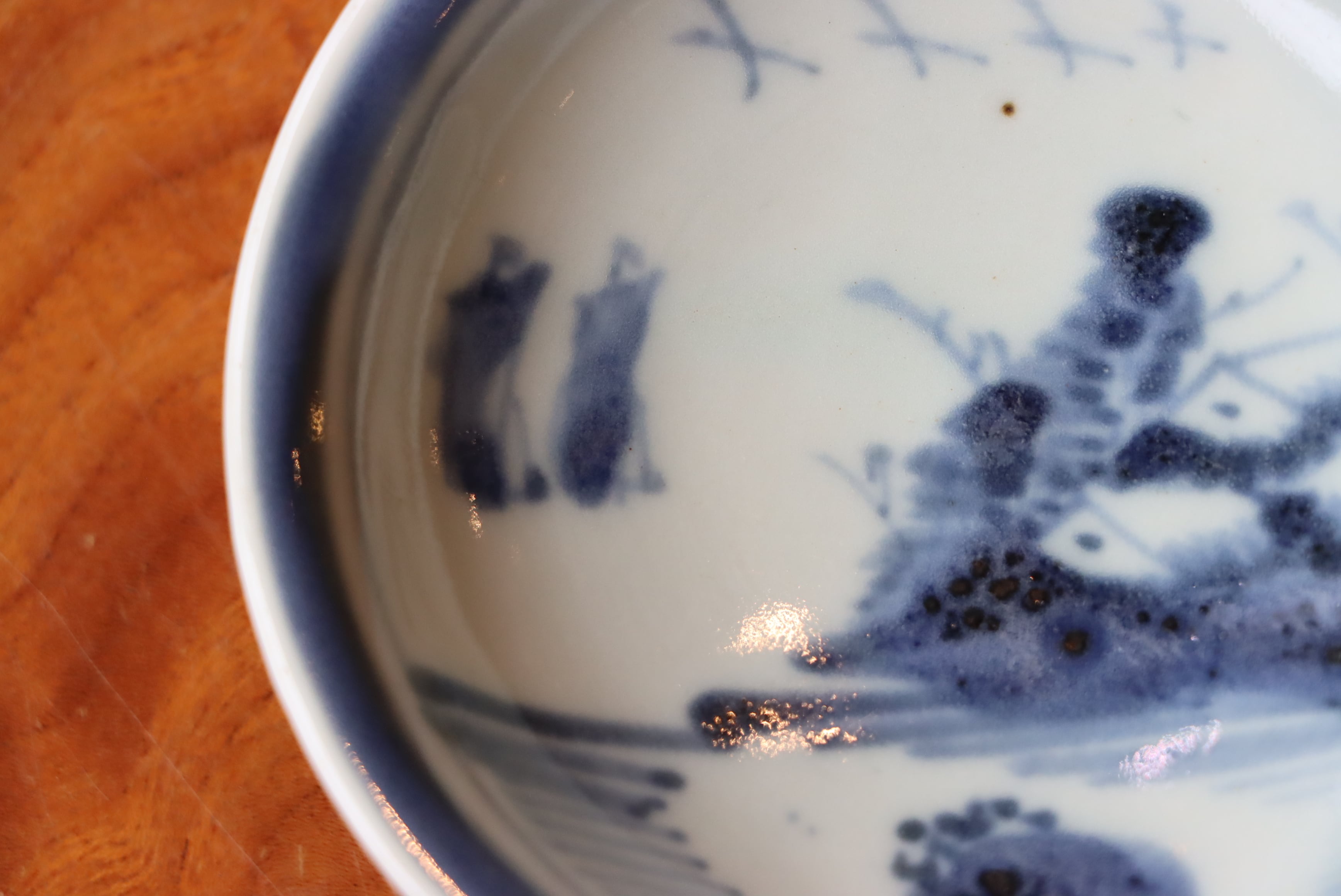 豆皿 伊万里焼 染付 風景文 | (有)新原美術