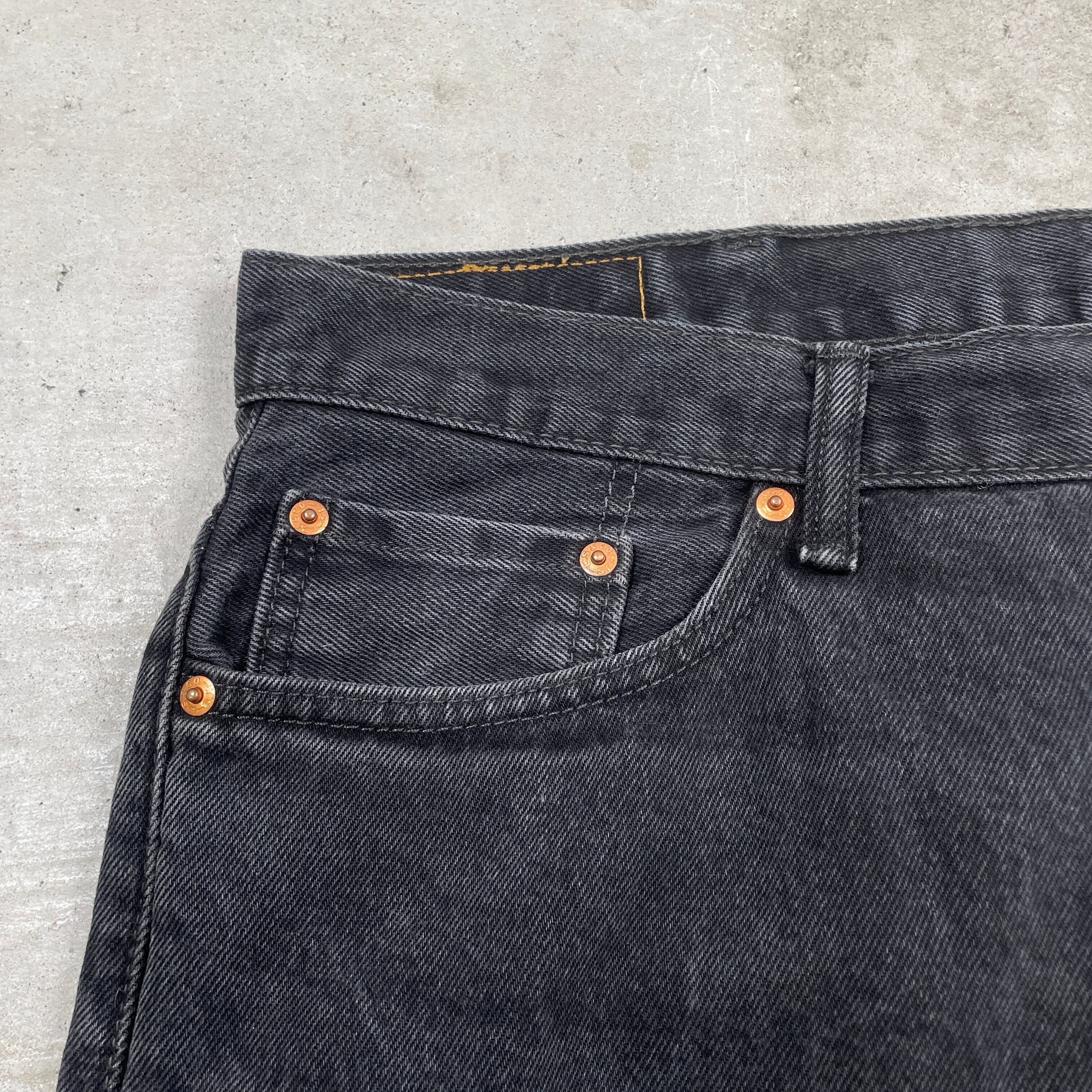 Levi's リーバイス 550 ブラックデニムパンツ メンズW40 古着 ビッグ