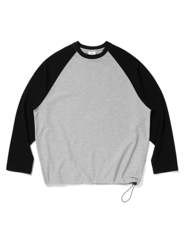 ラグランスリーブドローストリングヘムTシャツ　S0080