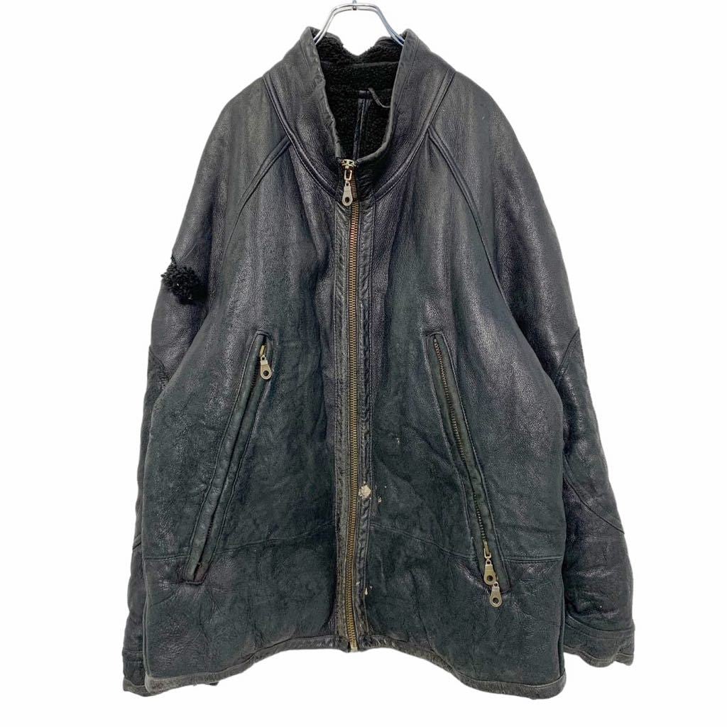 PROTOCOL レザー ジャケット XL ブラック プロトコル 革ジャン 裏ボア