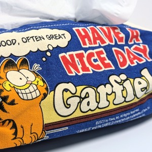✨️ティッシュのドレスアップに♡✨️ Tissue Cover / ティッシュカバー 吊り下げ / ティッシュケース【 Garfield ( ガーフィールド ) 】BLUE