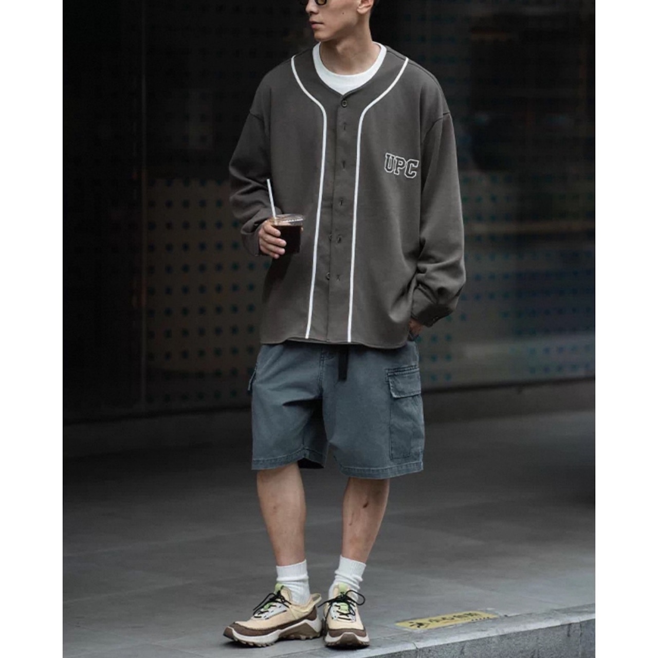 Baseball style button shirt 1222 - 13