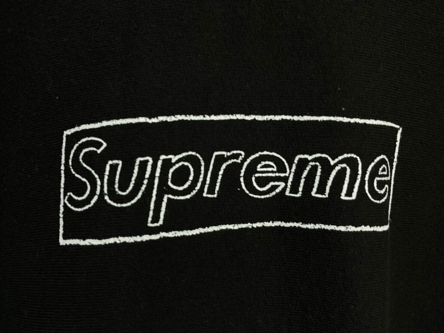 Supreme KAWS Chalk Logo Tee Lサイズ 黒