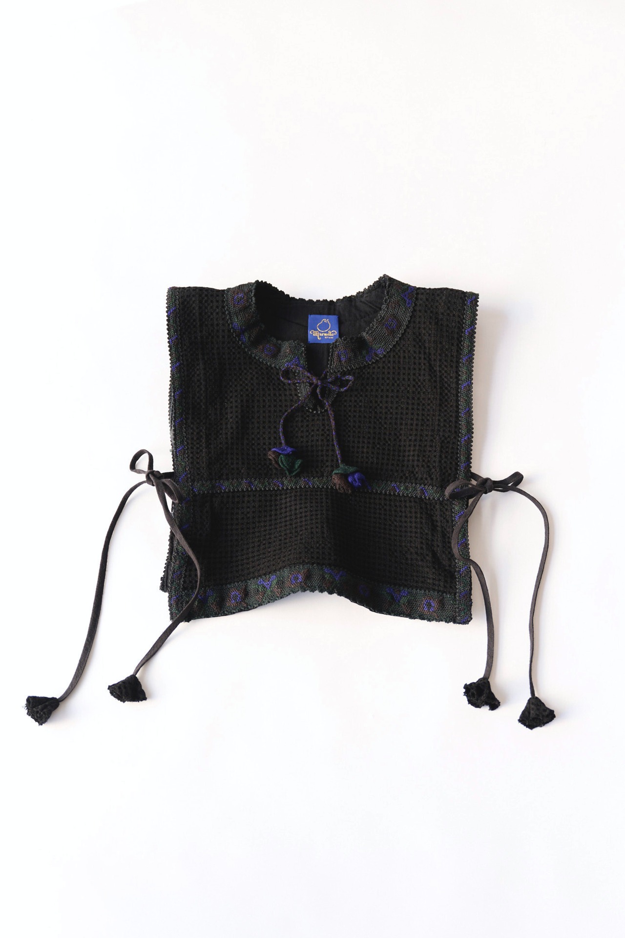 【marmelo】Flower charm ribbon vest
