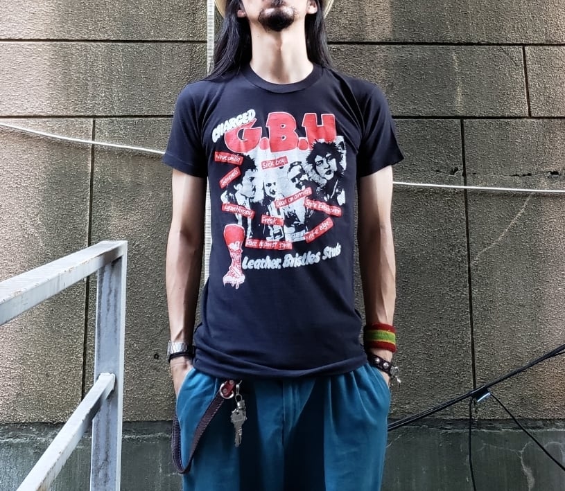 90s USA製　G.B.H. GBH バンドTシャツ 　L