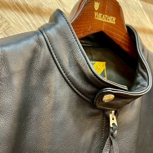 ワイツーレザー【Y'2 LEATHER】STEER OIL SINGLE BREASTED MOTORCYCLE JACKET 40・42サイズ