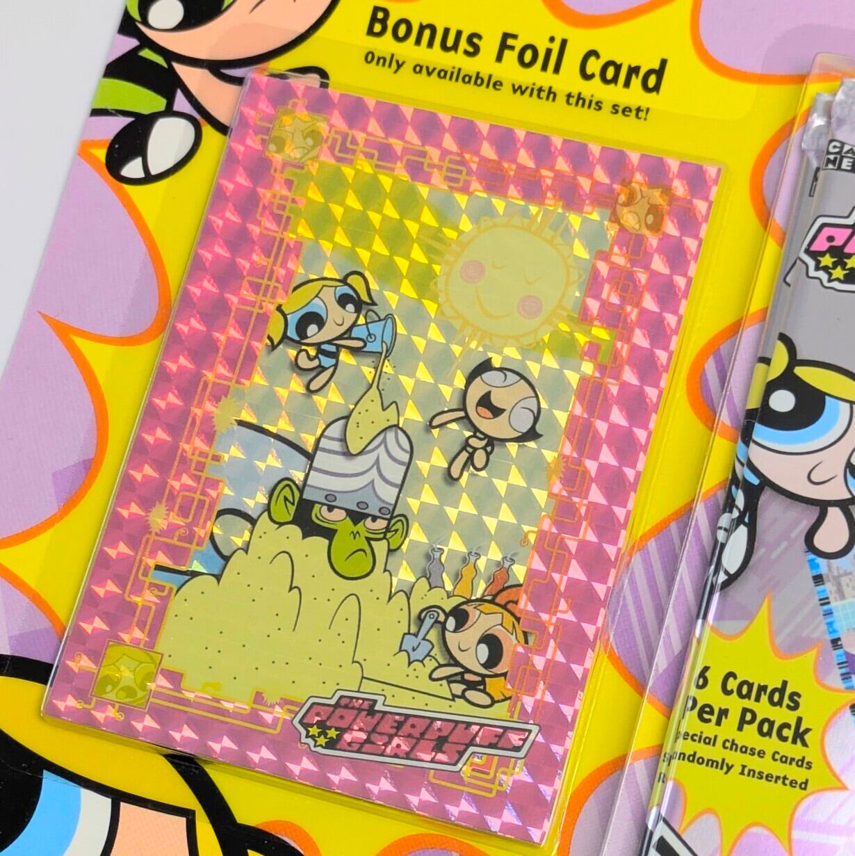 ☆DEADSTOCK 2000年製☆ 送料無料！【 パワーパフガールズ（ The Powerpuff Girls ）】Trading Cards SPECIAL SET カートゥーンネットワーク CARTOON NETWORK / VINTAGEトレカ単品 （1個=6CARDSが2個 +1BONUS Card）〚アメリカン雑貨 アメトイ〛