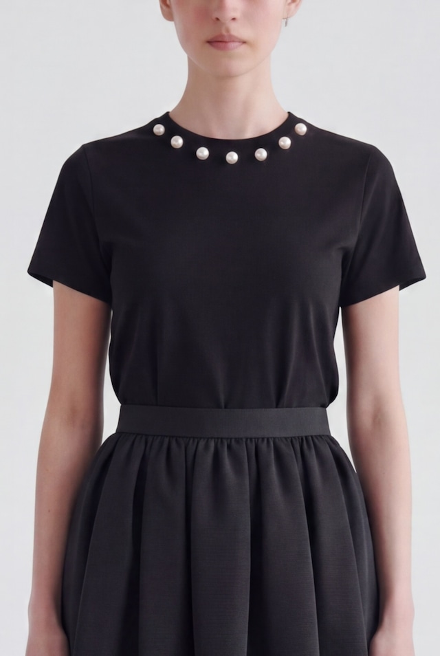 PEARL TEE BLACK