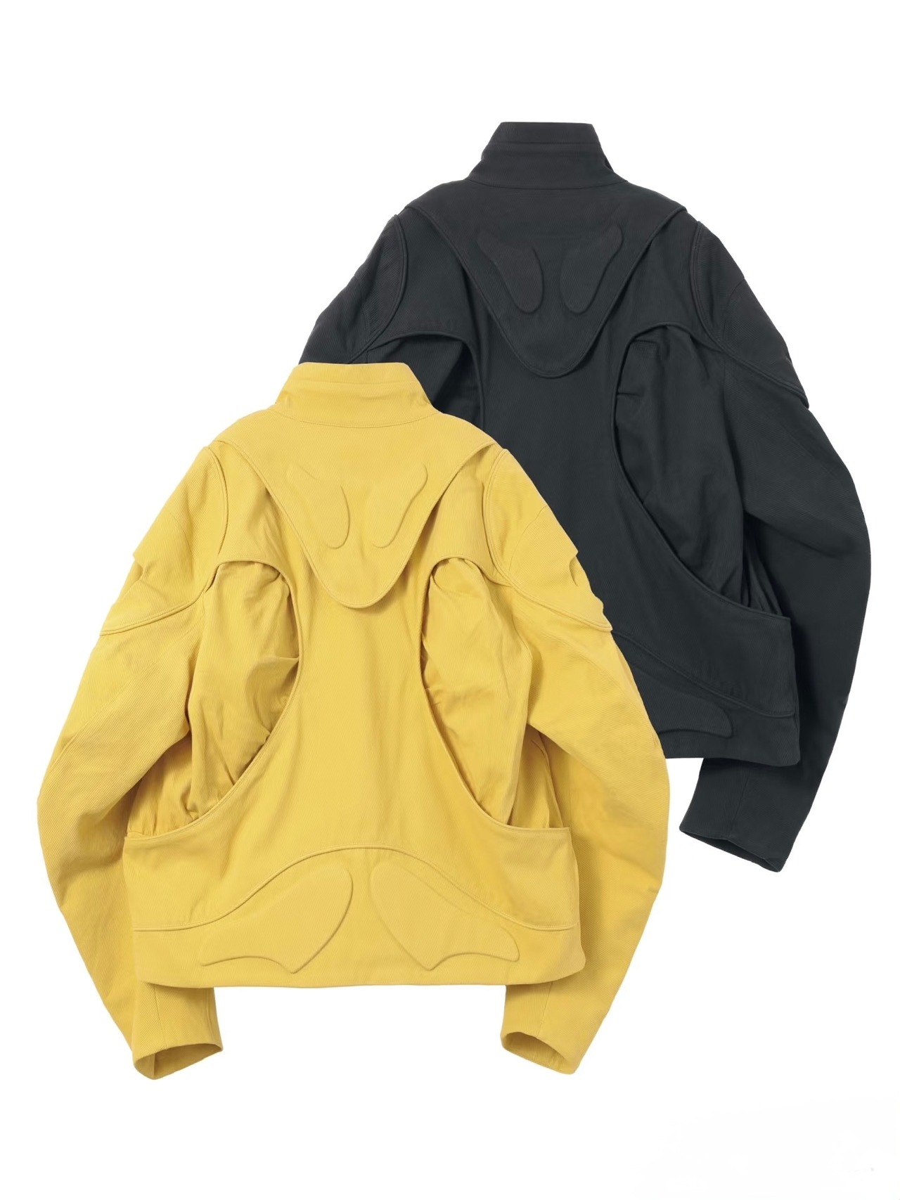 54A0 Pleated Armored Racer Jacket