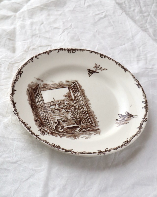 HB & Cie Choisy le Roi ショワジールロワ 猫のディナープレート/D