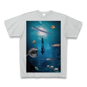 深海Tシャツ（deep sea）グレー