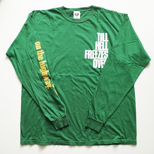 "CASSETTE TAPE SLOGANS" LONG TEE GRASS