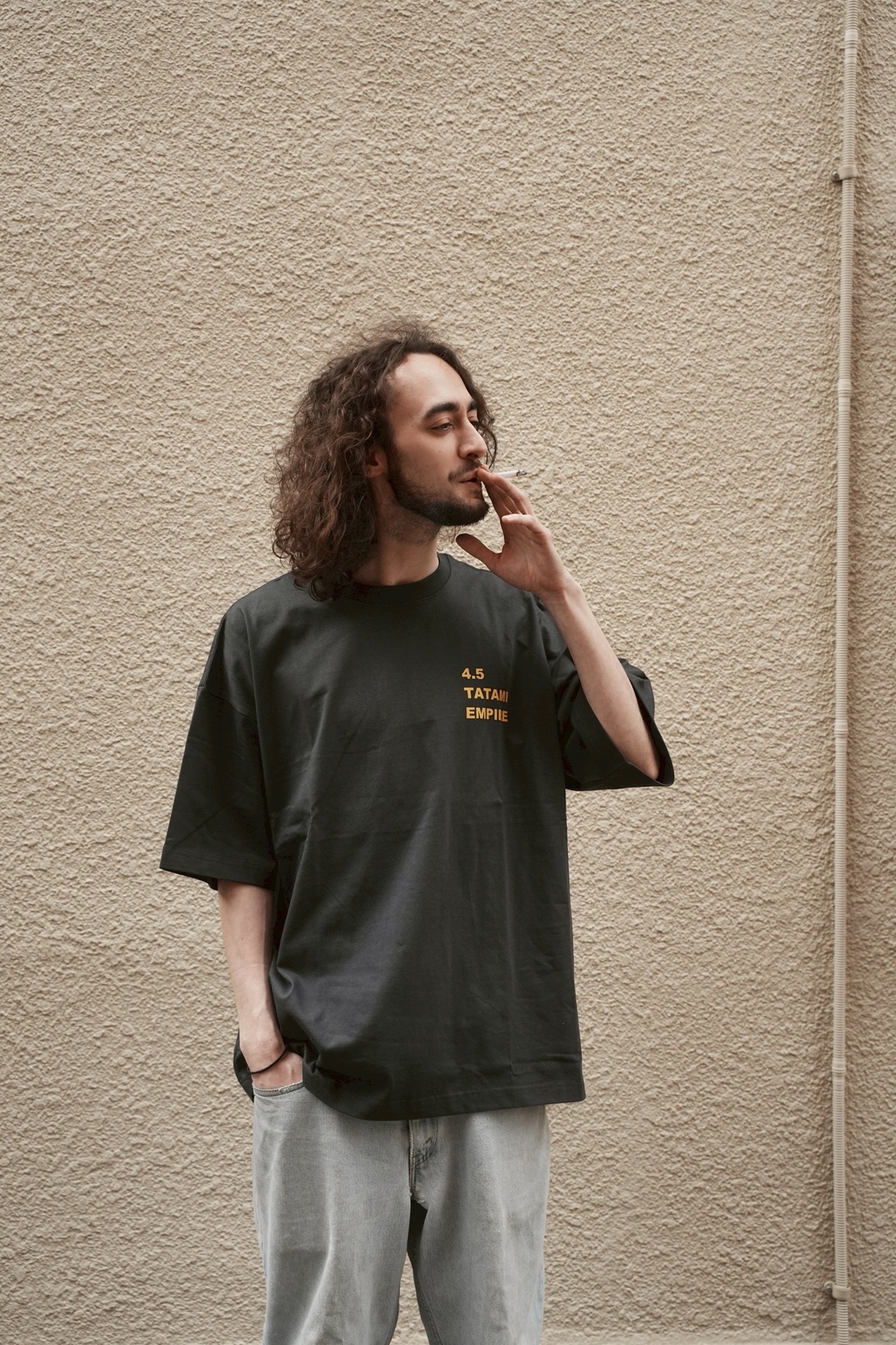 4.5 TATAMI EMPIRE short sleeve T (Dark gray) -あとがき-