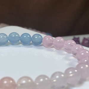 no1.爽やかパステル☆グラデーションミックスベリル ブレスレット