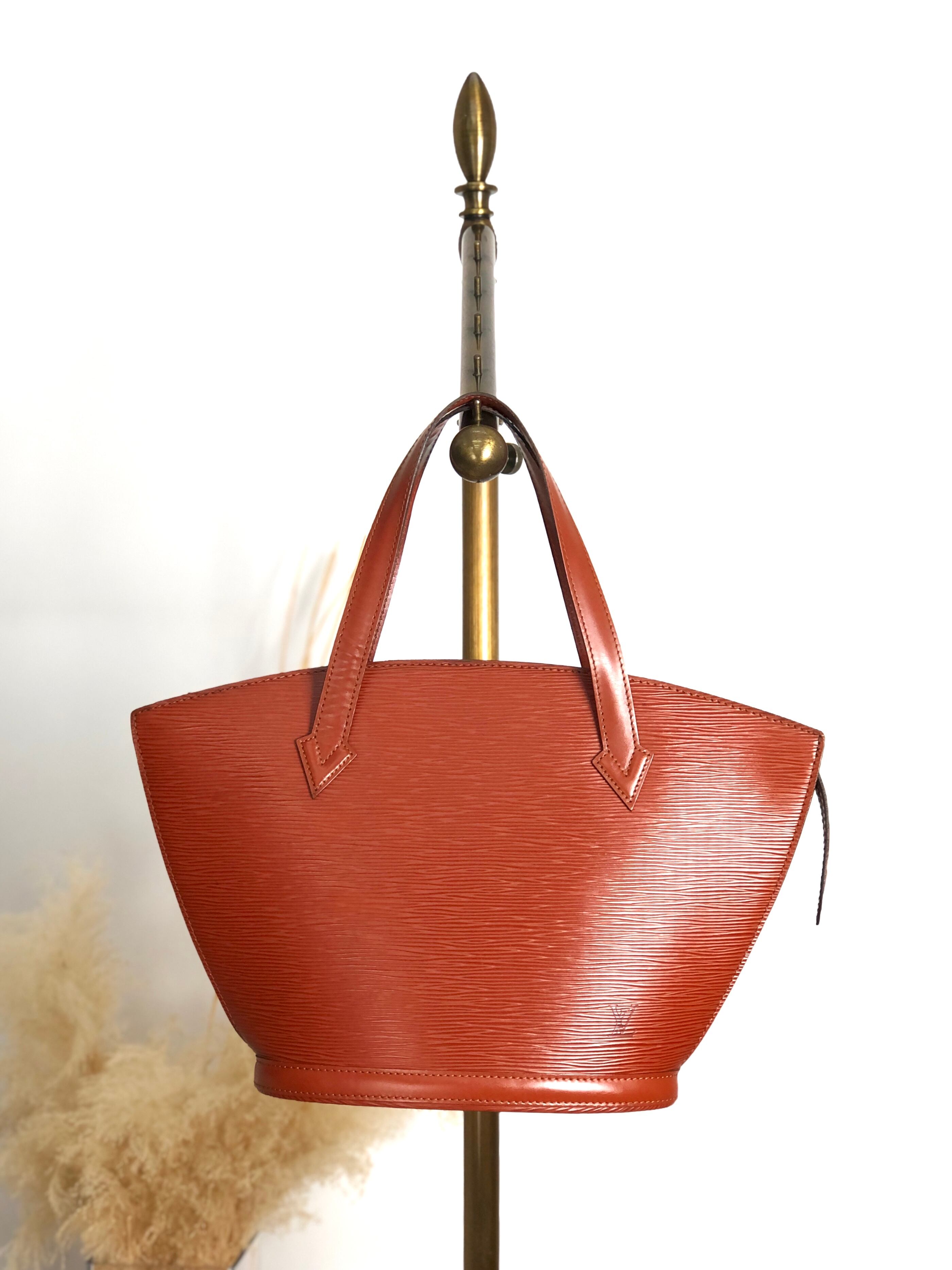 LOUIS VUITTON ルイヴィトン エピ ハンドバッグ ブラウン レザー サンジャック vintage ヴィンテージ オールド 3yuvfz