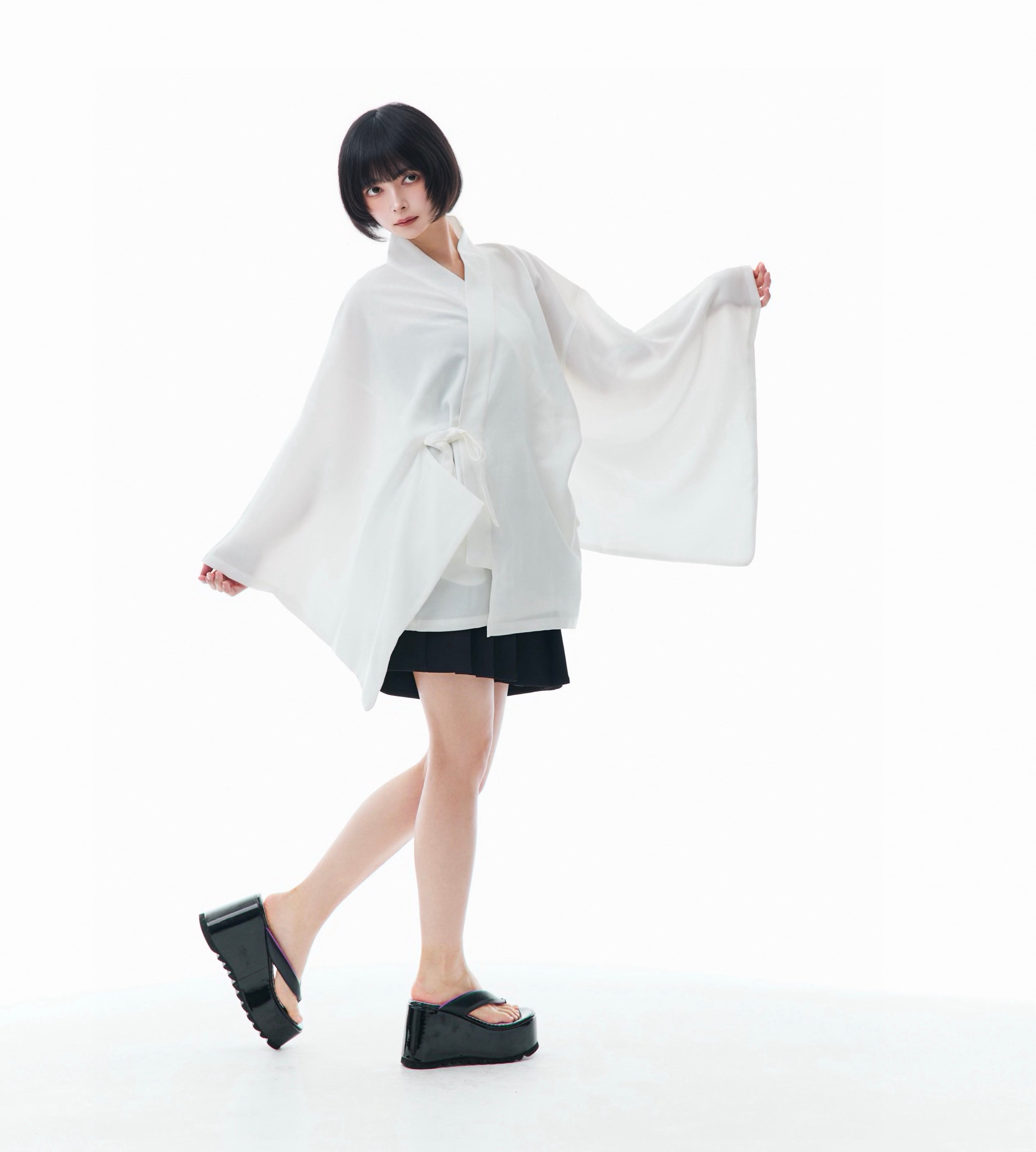 夏の着物シャツ ホワイト | MISAMARU
