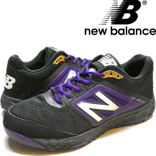 1点物◇ニューバランスNB黒紫T3000トレッキングシューズ/スニーカー