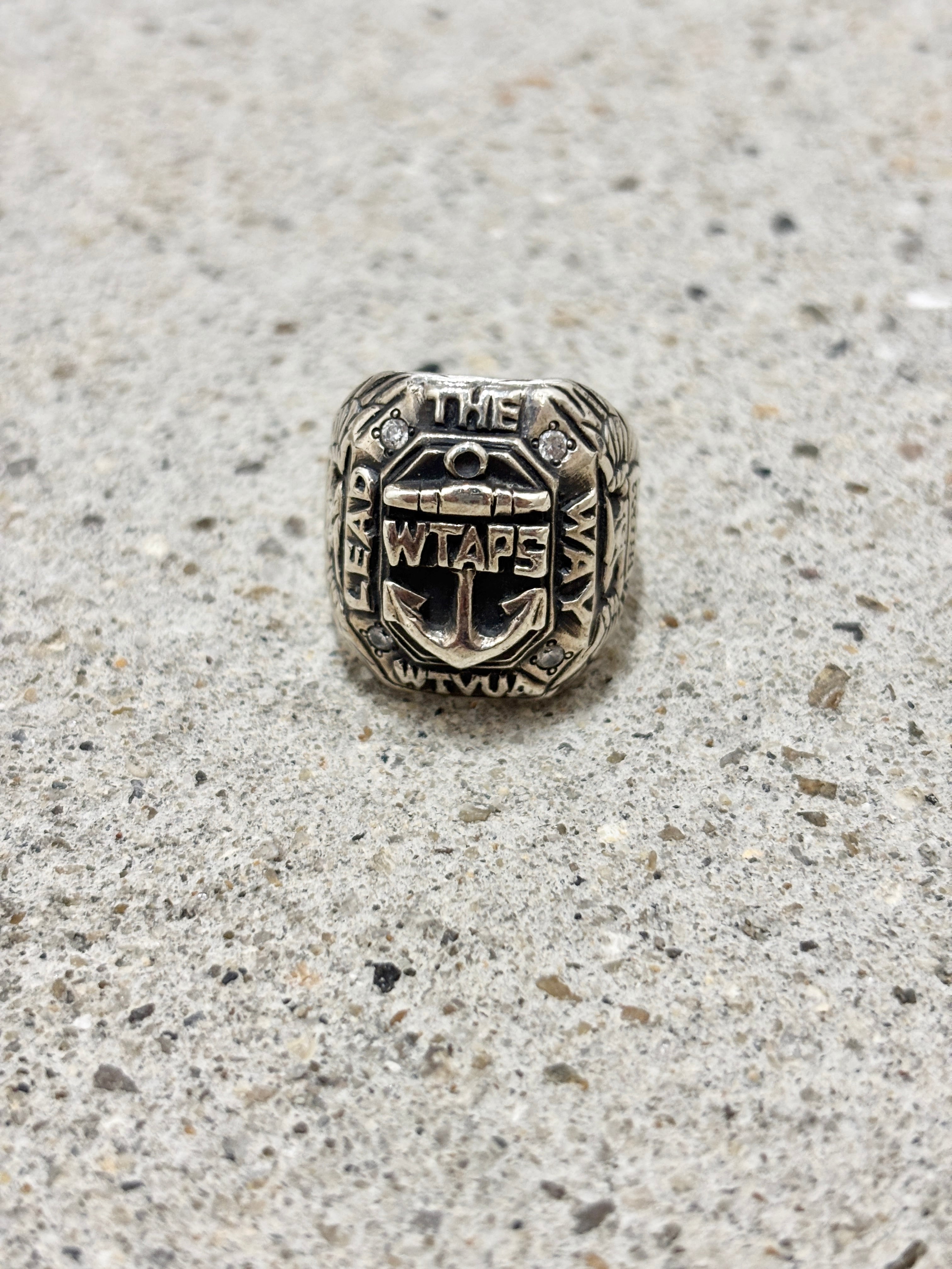 WTAPS/12AW College Ring/950刻印/17〜18号相当/カレッジリング/イ