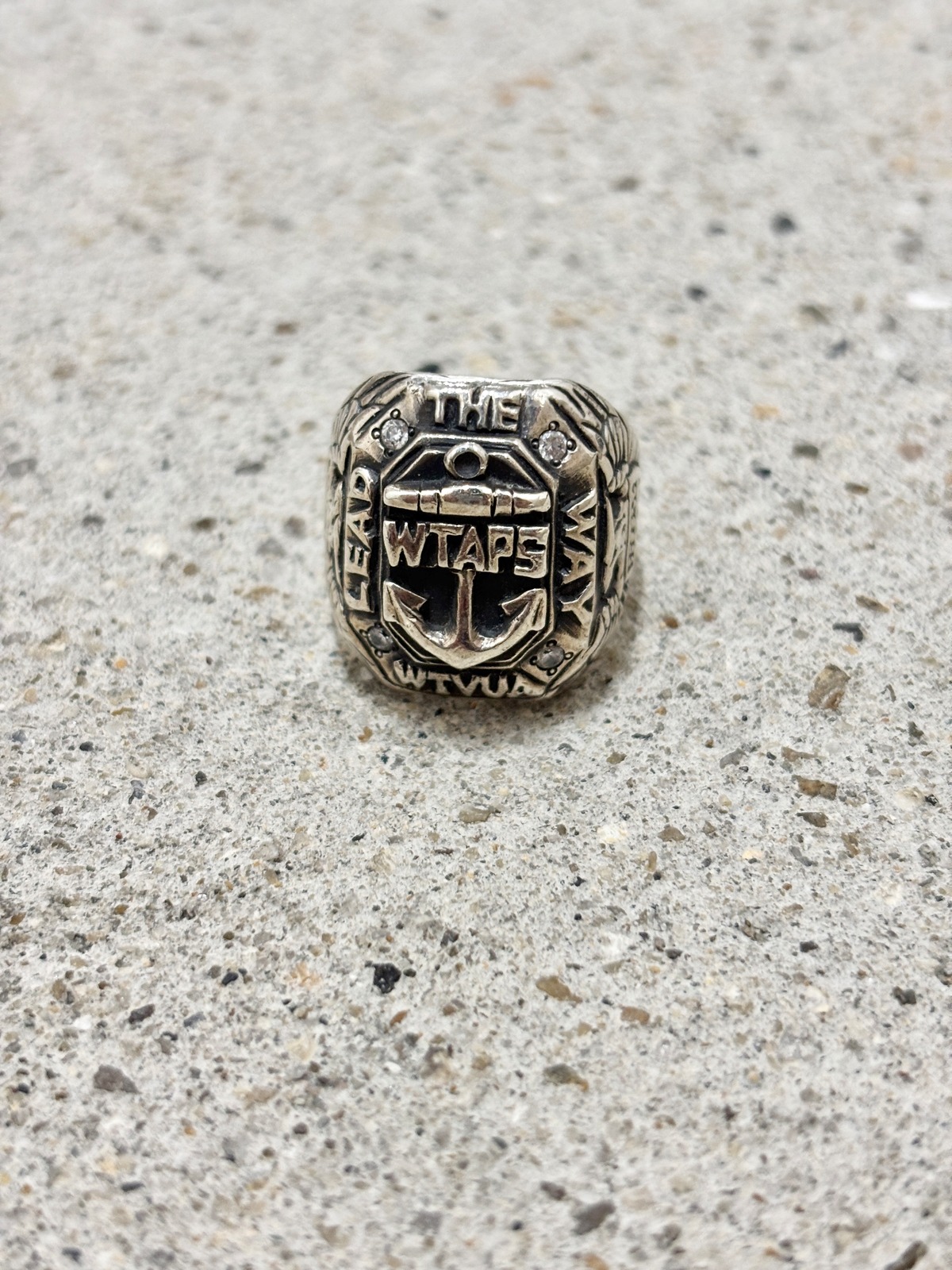 WTAPS/12AW College Ring/950刻印/17〜18号相当/カレッジリング/イ 