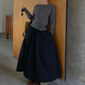 Waist Elastic Gathered Skirt【H00540】