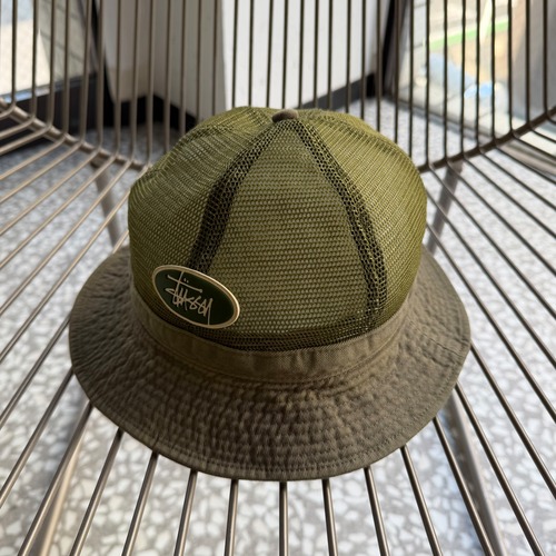 STUSSY / 90’s mesh bucket hat size Free