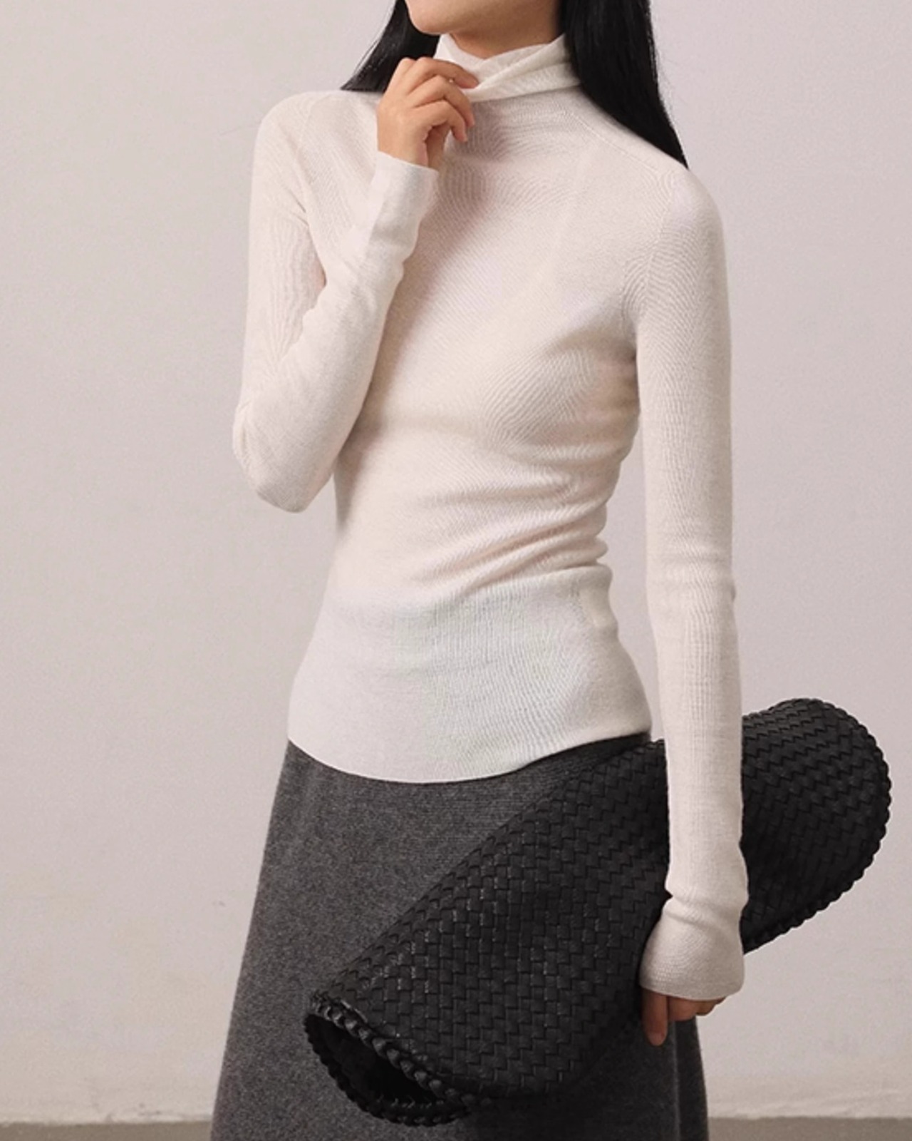 Turtle neck Tops　T20417