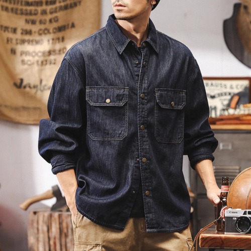 【Easy Layer】デニムワークシャツ　TB1895 画像