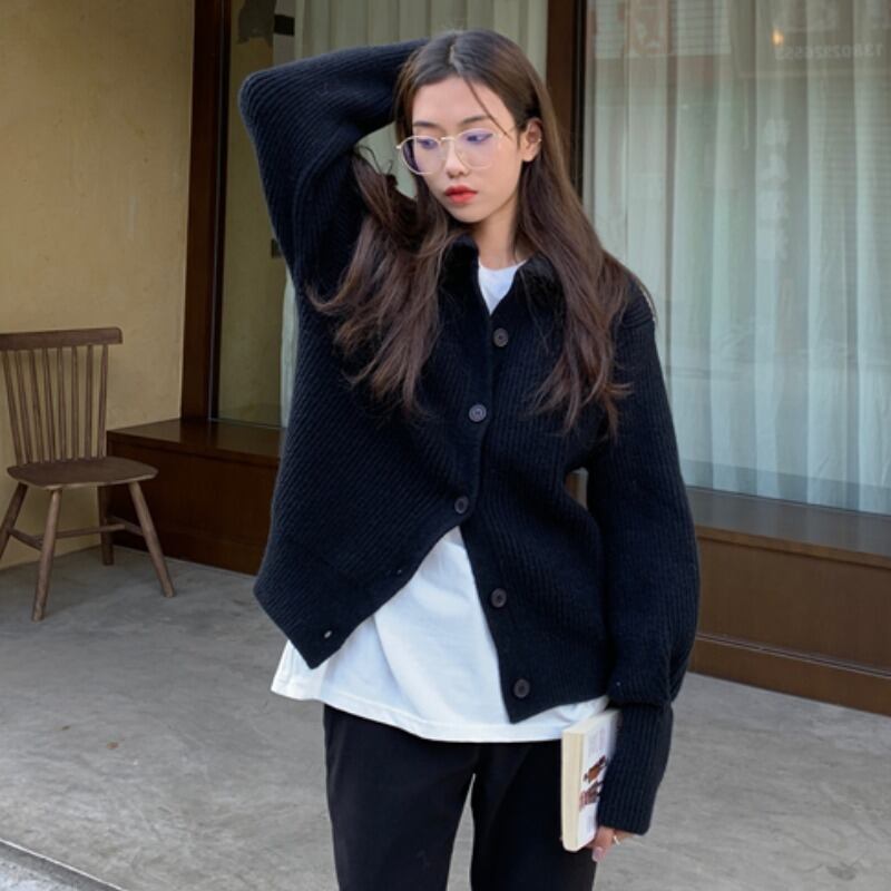 カーディガンセーター レディーススタイルオータムウィンタールーズトップス ロング 秋物 冬物 YY-ファッション43172990993