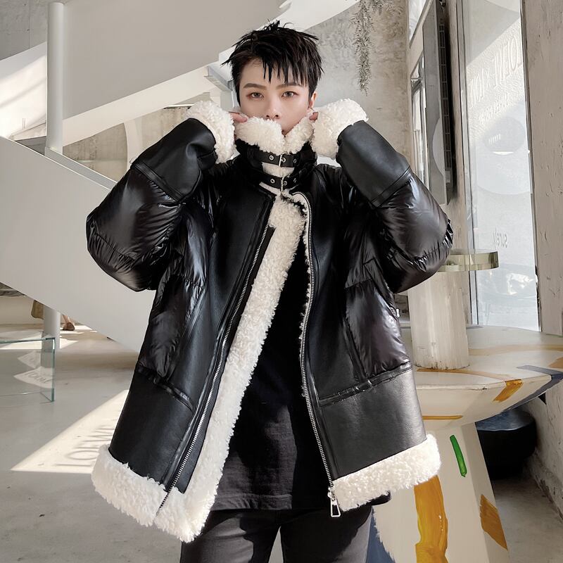 ファーコート ロングコートフェイク フェイクファー 立襟 ファー